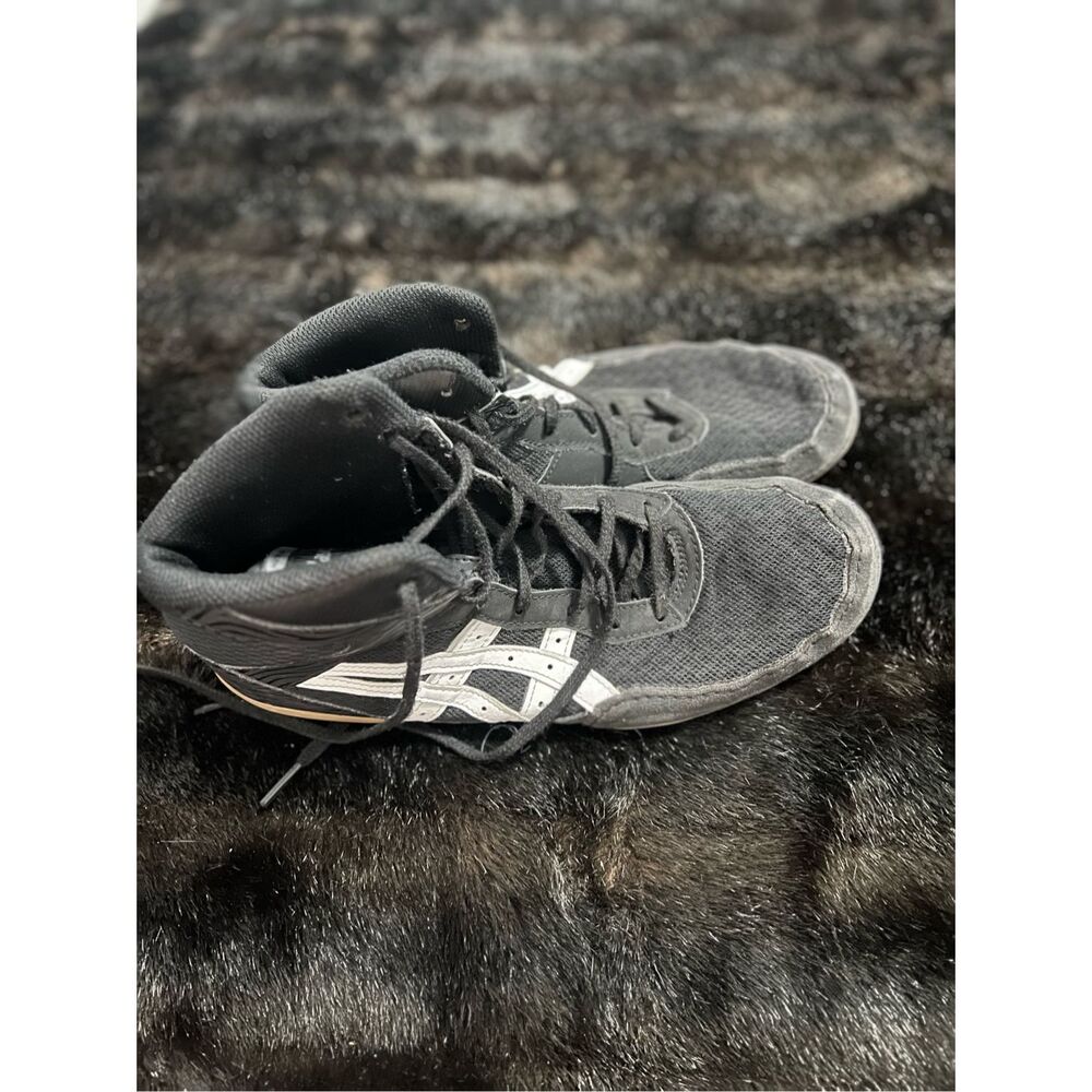 Asics Matflex Wrestling Boot MMA Boxing Shoes Black Size 8